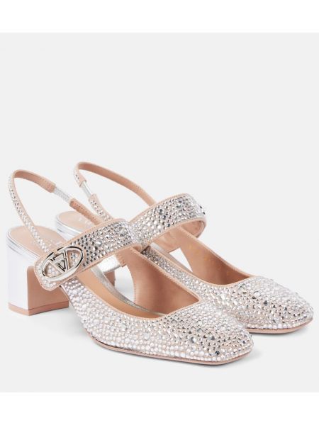 Slingback pumps Valentino Garavani sølv