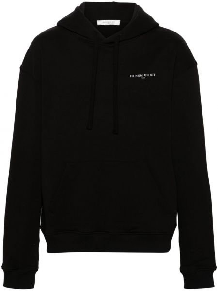 Pamučna hoodie s kapuljačom Ih Nom Uh Nit crna