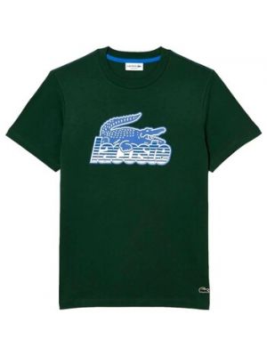 Koszulka z krótkim rękawem casual Lacoste zielona