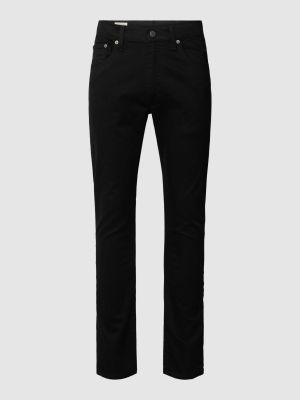 Jeansy skinny slim fit w jednolitym kolorze Levi's czarne