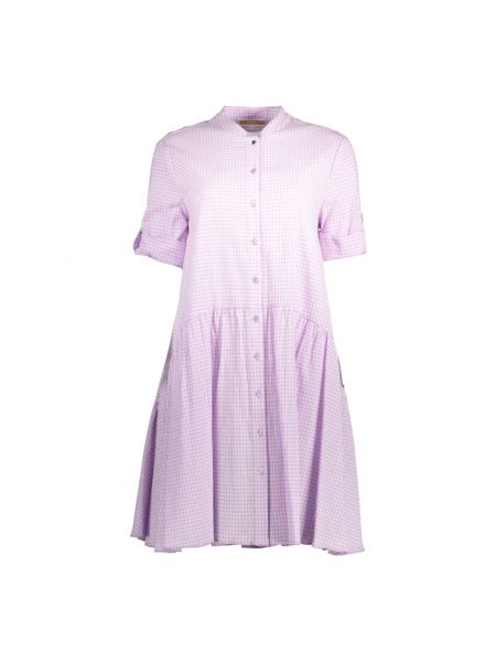 Kleid mit kurzen ärmeln mit rundem ausschnitt Kocca pink