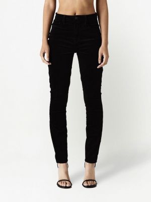Samt skinny jeans L'agence schwarz