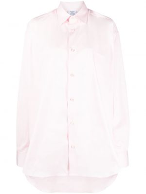 Oversize риза с принт Vetements розово