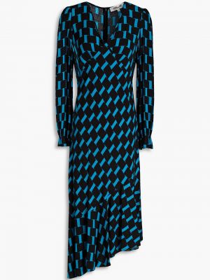Robe mi-longue Diane Von Furstenberg, turquoise