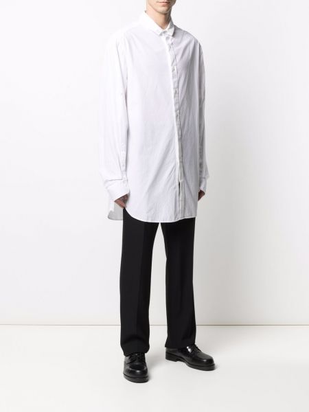 Koszula bawełniana oversize Ann Demeulemeester biała