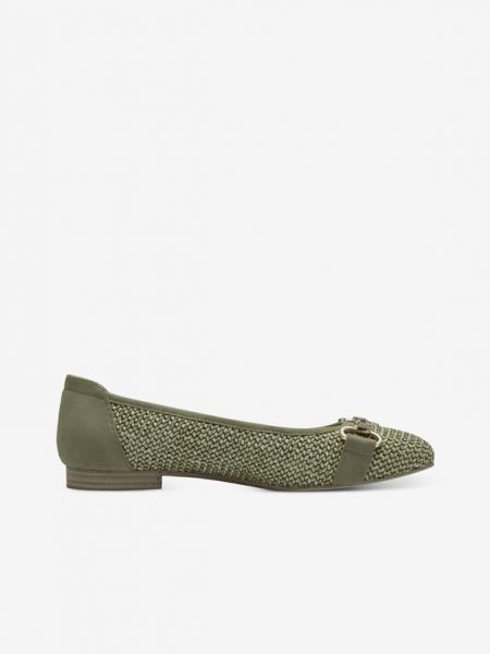 Balerina cipők Tamaris zöld