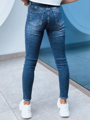 Niebieskie jeansy skinny Dstreet