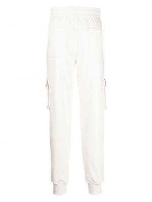 Spodnie sportowe bawełniane Moose Knuckles białe