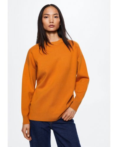 Mango Sweater Lotus 37013848 Narancssárga Oversize