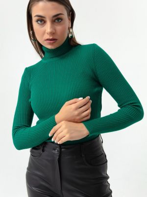 Džemperis ar augstu apkakli Lafaba zaļš