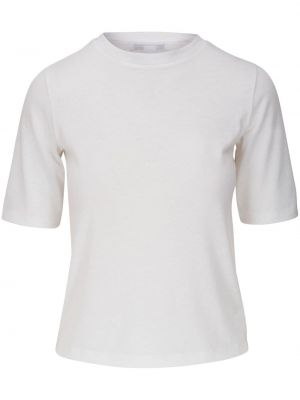 T-shirt con scollo tondo Vince bianco