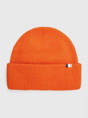Шерстяная шапка Boss оранжевая