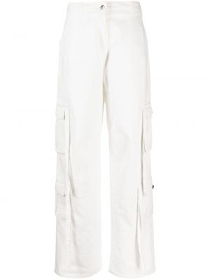Relaxed fit „cargo“ stiliaus kelnės Andreadamo balta