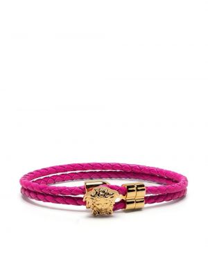 Lær armbånd Versace rosa