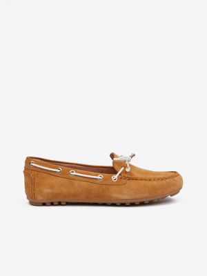 Seemisnahksed loafer-kingad Geox pruun