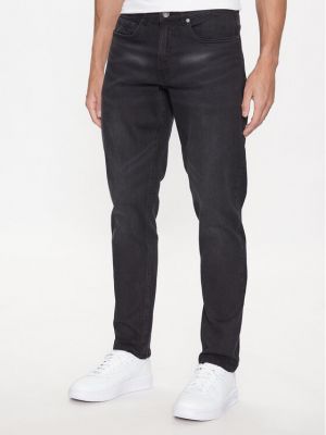 Priliehavé džínsy s rovným strihom Redefined Rebel čierna