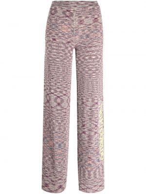 Плетени панталон Aries виолетово