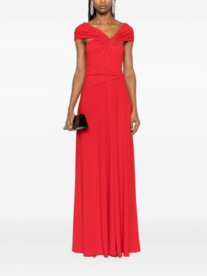 Drapiruotas vakarinė suknelė Talbot Runhof raudona