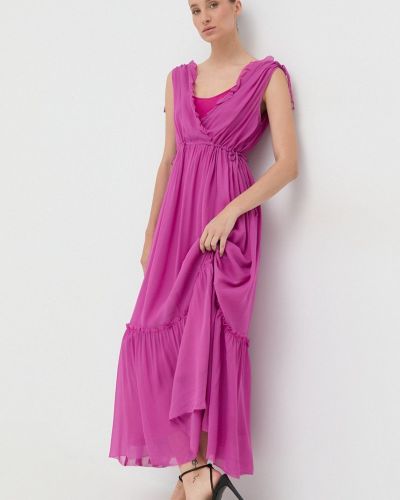 Розовое длинное платье Max&co