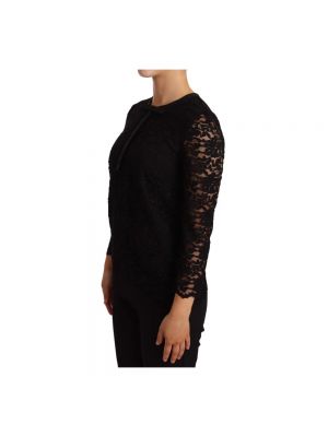 Blusa de encaje Dolce & Gabbana negro