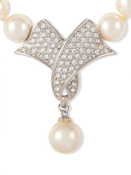 Ogrlica sa perlicama Swarovski srebrena