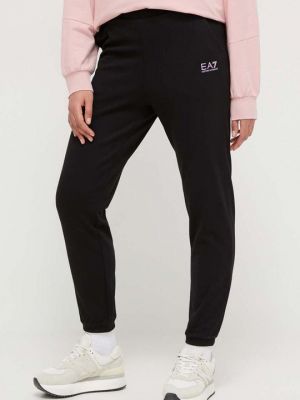 Тканевые брюки Ea7 Emporio Armani черные