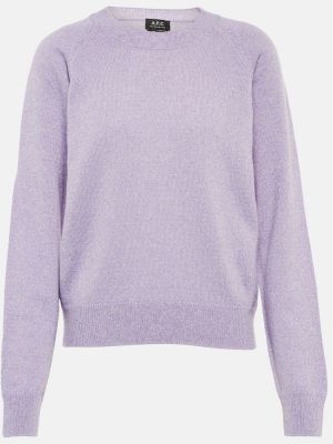 Шерстяной свитер A.p.c., фиолетовый