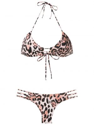 Bikini cu imagine cu model leopard Brigitte