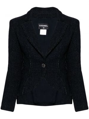 Tweed zakó Chanel Pre-owned kék