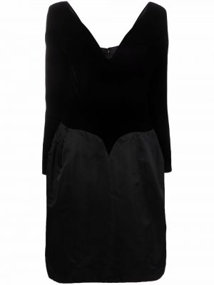Aksamitna sukienka A.n.g.e.l.o. Vintage Cult czarna
