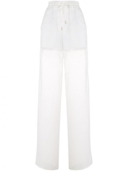 Мрежести спортни панталони Maison Margiela бяло