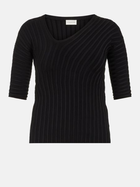 Пуловер с коротким рукавом By Malene Birger черный