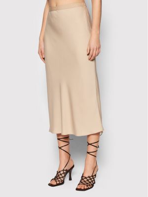 Midi sukně Calvin Klein, béžová