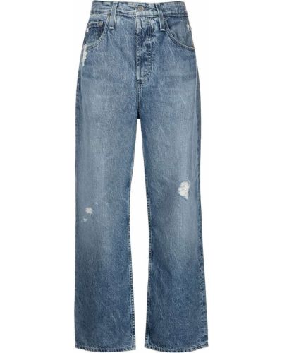 Широкие джинсы с завышенной талией Ag Jeans, синие