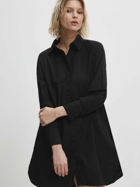 Pamučna mini haljina Answear Lab crna