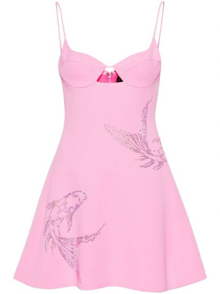 Μini φόρεμα David Koma ροζ