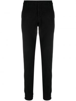 Bavlněné kalhoty Dondup černé