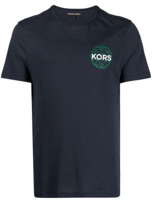 Raštuotas marškinėliai Michael Kors mėlyna