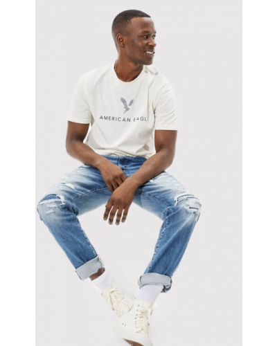American Eagle Póló 016-0519-5130 Bézs Standard Fit