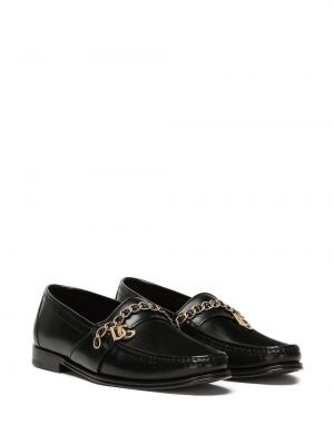 Leder loafer Dolce & Gabbana