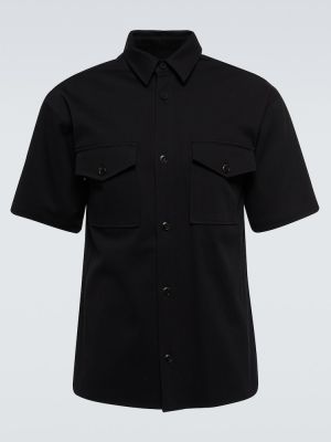 Bavlněná košile Nanushka černá