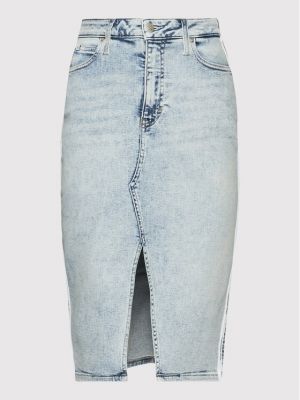 Sukně Calvin Klein Jeans, modrá