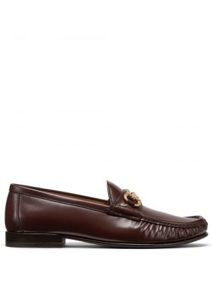 Nahast loafer-kingad Brunello Cucinelli pruun