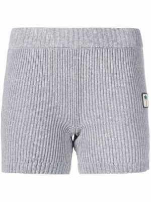 Shorts di jeans Palm Angels grigio