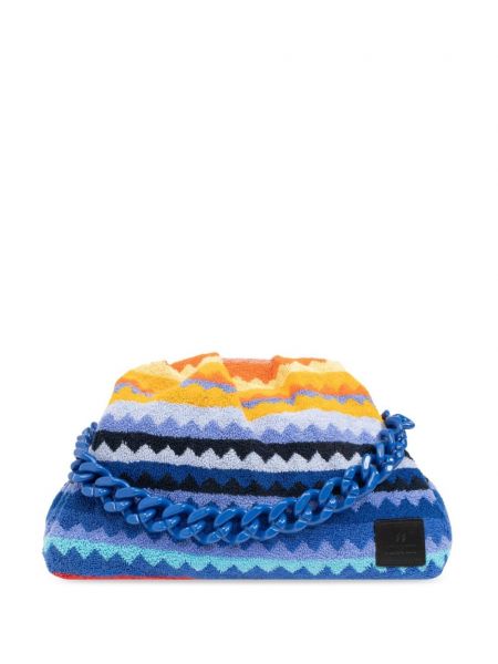 Τσάντα shopper με σχέδιο Missoni μπλε