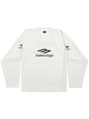 T-shirt mit print mit v-ausschnitt Balenciaga