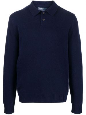 Medvilninis siuvinėtas megztinis su sagomis Polo Ralph Lauren