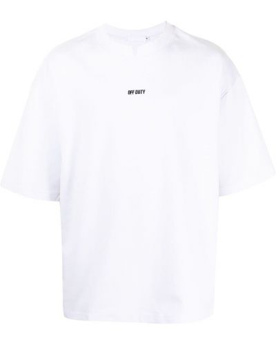 Camiseta de cuello redondo Off Duty blanco