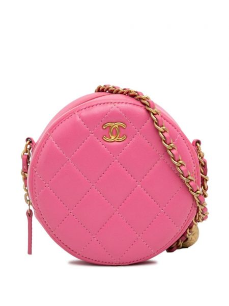 Ватирани чанта през рамо Chanel Pre-owned розово
