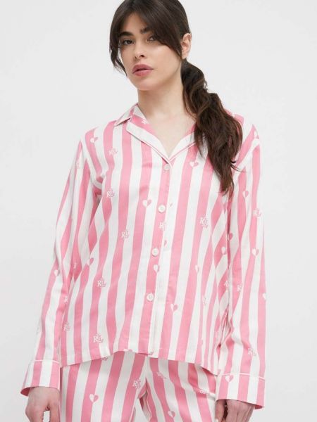 Piżama Lauren Ralph Lauren różowa